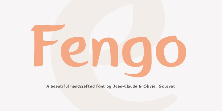 Beispiel einer Fengo-Schriftart